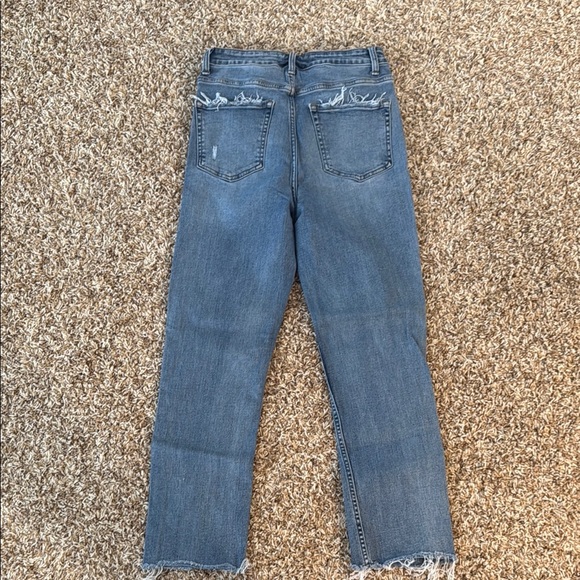 VERVET BY FLYING MONKEY Blue Straight Leg Jeans - Picture 2 of 3